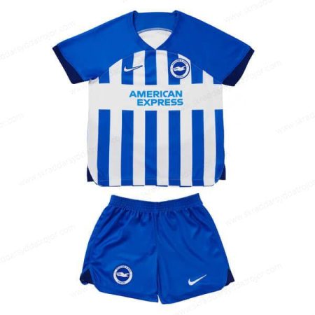 Brighton & Hove Albion Hemmatröja Fotbollsset för barn 23/24