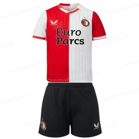 Feyenoord Hemmatröja Fotbollsset för barn 23/24