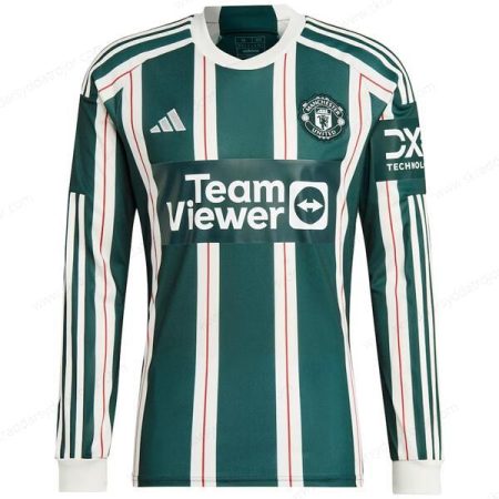 Manchester United Bortatröja Long Sleeve Fotbollströja 23/24