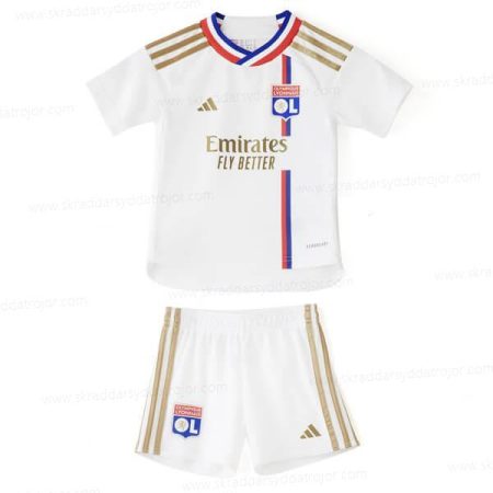 Olympique Lyon Hemmatröja Fotbollsset för barn 23/24