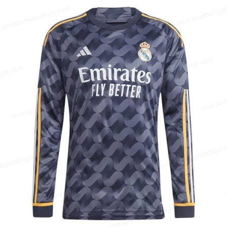 Real Madrid Bortatröja Long Sleeve Fotbollströja 23/24