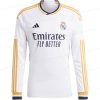 Real Madrid Hemmatröja Long Sleeve Fotbollströja 23/24