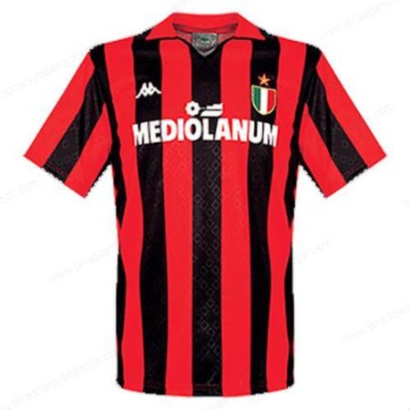 Retro AC Milan Hemmatröja Fotbollströja 1989