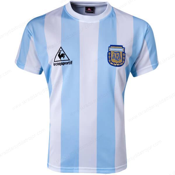 Retro Argentina Hemmatröja Fotbollströja 1986