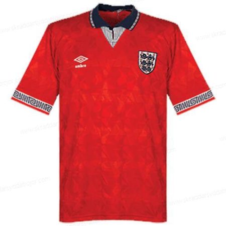 Retro England Bortatröja Fotbollströja 1990