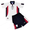 Retro England Hemmatröja Fotbollsset för barn 1998