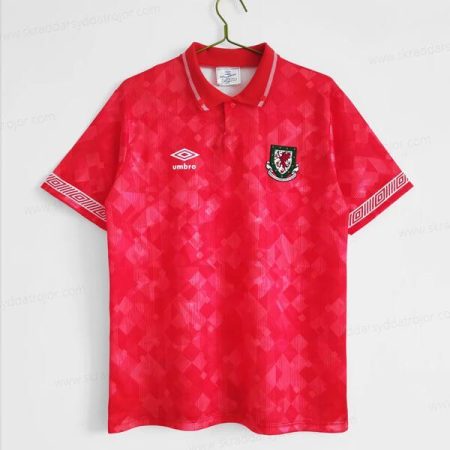 Retro Wales Hemmatröja Fotbollströja 92